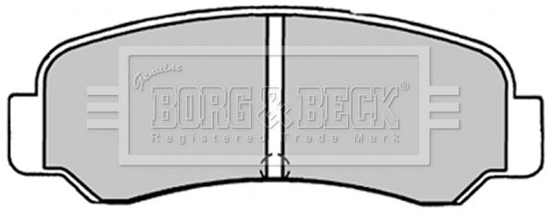 BORG & BECK Bremžu uzliku kompl., Disku bremzes BBP1231